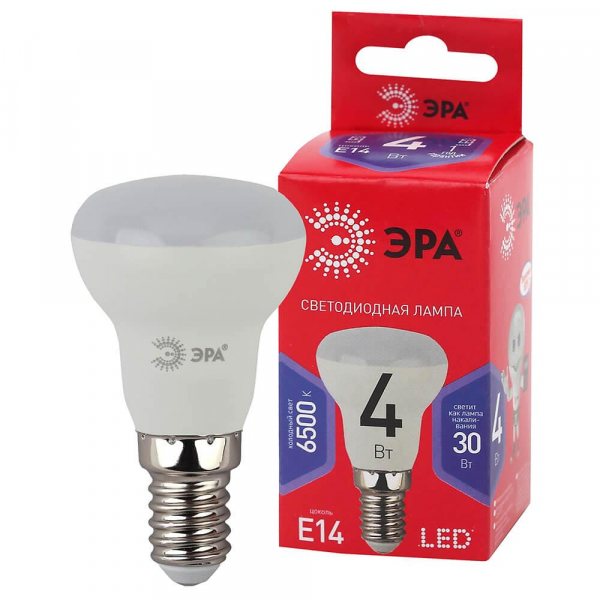 Лампа светодиодная ЭРА E14 4W 6500K матовая LED R39-4W-865-E14 R Б0045334 Лампа светодиодная ЭРА E14 4W 6500K матовая LED R39-4W-865-E14 R Б0045334