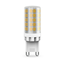 Лампа светодиодная Gauss G9 5,5W 3000К прозрачная 107009106