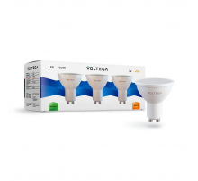Лампа светодиодная Voltega GU10 7W 2800К матовая 7172 Лампа светодиодная Voltega GU10 7W 2800К матовая 7172