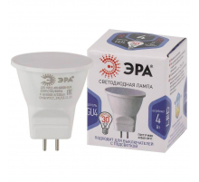 Лампа светодиодная ЭРА GU4 4W 4000K матовая LED MR11-4W-6000K-GU4 Б0049067