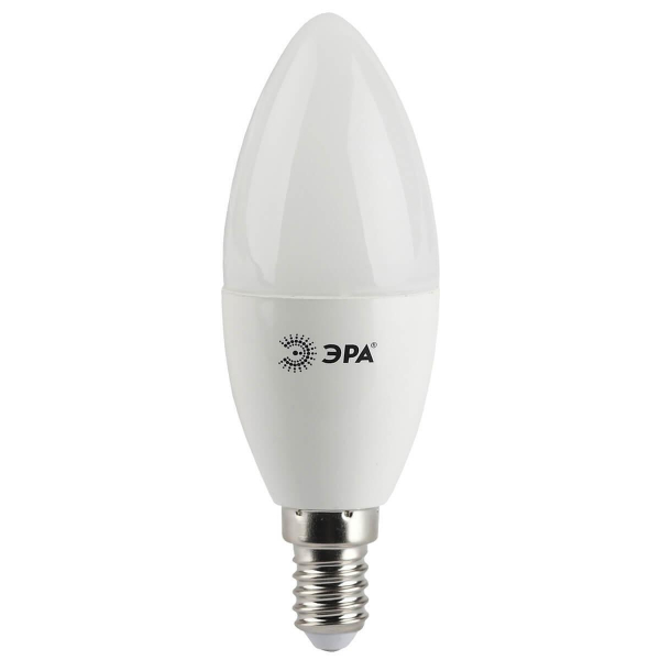 Лампа светодиодная ЭРА E14 5W 4000K матовая LED B35-5W-840-E14 Б0018872 Лампа светодиодная ЭРА E14 5W 4000K матовая LED B35-5W-840-E14 Б0018872