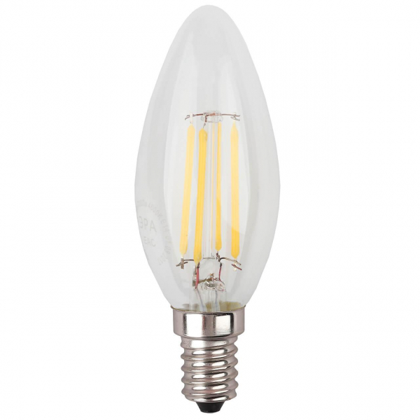 Лампа светодиодная ЭРА E14 9W 2700K прозрачная F-LED B35-9w-827-E14 Б0046991 Лампа светодиодная ЭРА E14 9W 2700K прозрачная F-LED B35-9w-827-E14 Б0046991