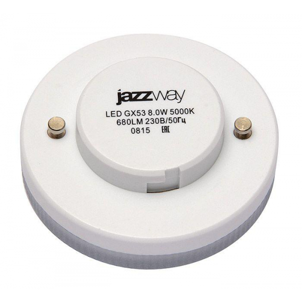 Лампа светодиодная Jazzway GX53 8W 4000K матовая 5006065 Лампа светодиодная Jazzway GX53 8W 4000K матовая 5006065