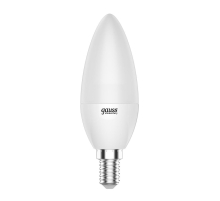 Лампа светодиодная Gauss E14 6W 3000K матовая 33116