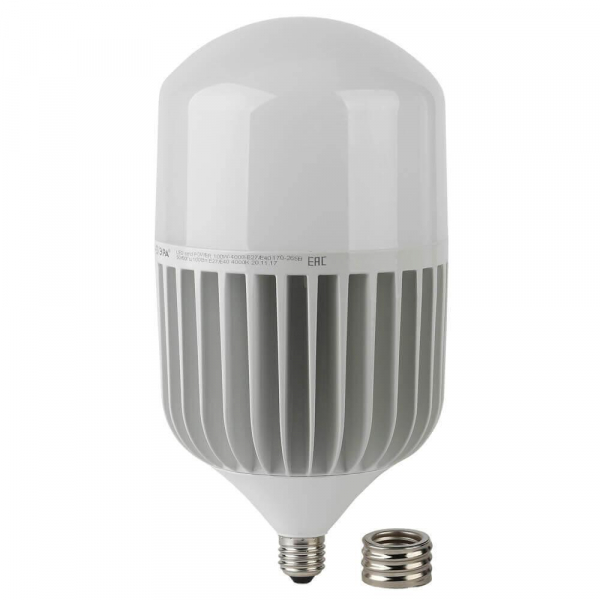 Лампа светодиодная ЭРА E40 100W 6500K матовая LED POWER T160-100W-6500-E27/E40 Б0032090 Лампа светодиодная ЭРА E40 100W 6500K матовая LED POWER T160-100W-6500-E27/E40 Б0032090