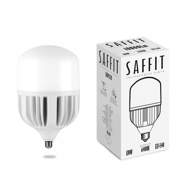Лампа светодиодная Saffit E27-E40 120W 4000K матовая SBHP1120 55143 Лампа светодиодная Saffit E27-E40 120W 4000K матовая SBHP1120 55143