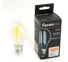 Лампа светодиодная Feron.PRO LB-1116 Шар E27 2600LM 16W 175-265V 6400K 51237