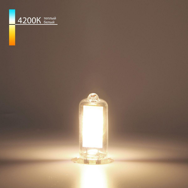 Лампа светодиодная Elektrostandard G4 3W 4200K прозрачная BLG417 a058838 Лампа светодиодная Elektrostandard G4 3W 4200K прозрачная BLG417 a058838