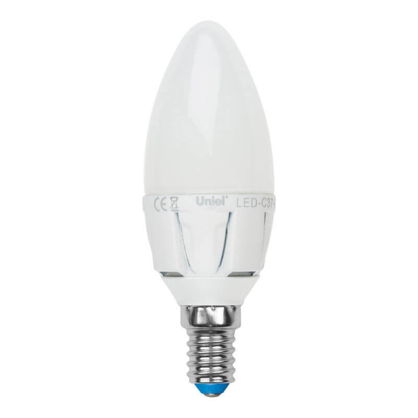 Набор светодиодных ламп Uniel E14 7W 3000K матовая LED-C37 7W/WW/E14/FR PLP01WH UL-00008089