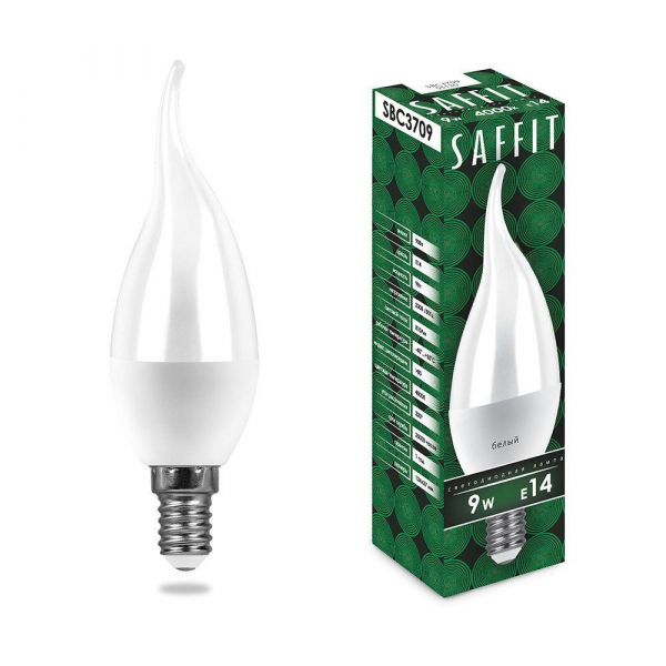 Лампа светодиодная Saffit E14 9W 4000K матовая SBC3709 55130 Лампа светодиодная Saffit E14 9W 4000K матовая SBC3709 55130