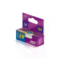 Лампа светодиодная REV JC G4 1,6W 12V 2700K теплый свет колба 32365 5