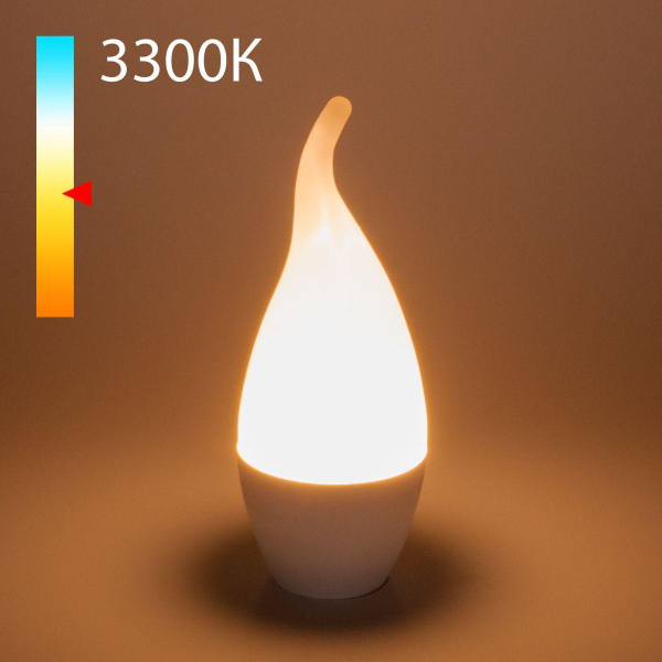 Лампа светодиодная Elektrostandard E14 6W 3300K матовая a055339 Лампа светодиодная Elektrostandard E14 6W 3300K матовая a055339