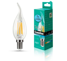 Лампа светодиодная Camelion E14 7W 4500K LED7-CW35-FL/845/E14 13455