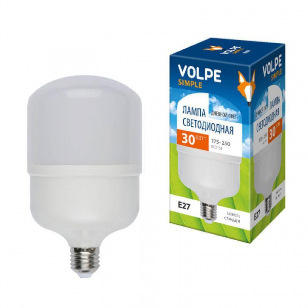 Лампа LED сверхмощная E27 30W 6500K LED-M80-30W/DW/E27/FR/S UL-00002942 Лампа LED сверхмощная E27 30W 6500K LED-M80-30W/DW/E27/FR/S UL-00002942