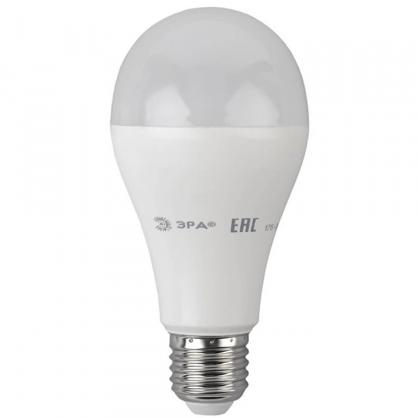 Лампа светодиодная ЭРА E27 19W 4000K матовая LED A65-19W-840-E27 Б0050282