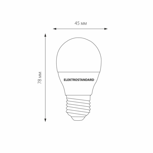 Лампа светодиодная Elektrostandard E27 7W 6500K матовая a048667 Лампа светодиодная Elektrostandard E27 7W 6500K матовая a048667