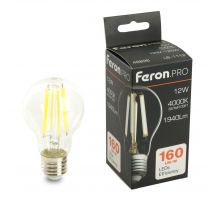 Лампа светодиодная Feron.PRO LB-1112 Шар E27 1940LM 12W 175-265V 4000K 48896 Лампа светодиодная Feron.PRO LB-1112 Шар E27 1940LM 12W 175-265V 4000K 48896