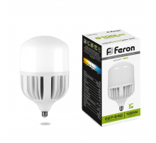 Лампа светодиодная Feron E27-E40 100W 4000K матовая LB-65 38219 Лампа светодиодная Feron E27-E40 100W 4000K матовая LB-65 38219