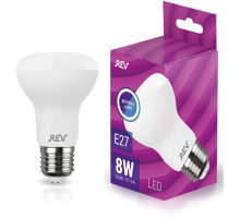 Лампа светодиодная REV R63 Е27 8W 4000K нейтральный белый свет рефлектор 32337 2