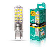 Лампа светодиодная Camelion G9 6W 3000K LED6-G9-NF/830/G9 13706