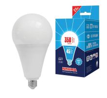 Лампа LED сверхмощная Volpe E27 45W 4000K матовая LED-A120-45W/4000K/E27/FR/NR UL-00005611