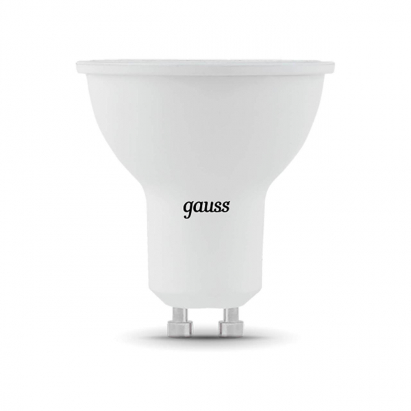Лампа светодиодная Gauss GU10 9W 3000K матовая 101506109 Лампа светодиодная Gauss GU10 9W 3000K матовая 101506109