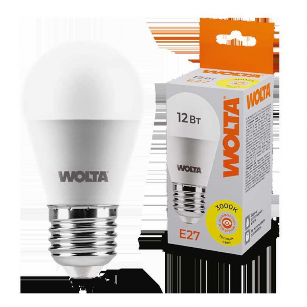 Светодиодная лампа WOLTA 25Y45GL12E27 Светодиодная лампа WOLTA 25Y45GL12E27