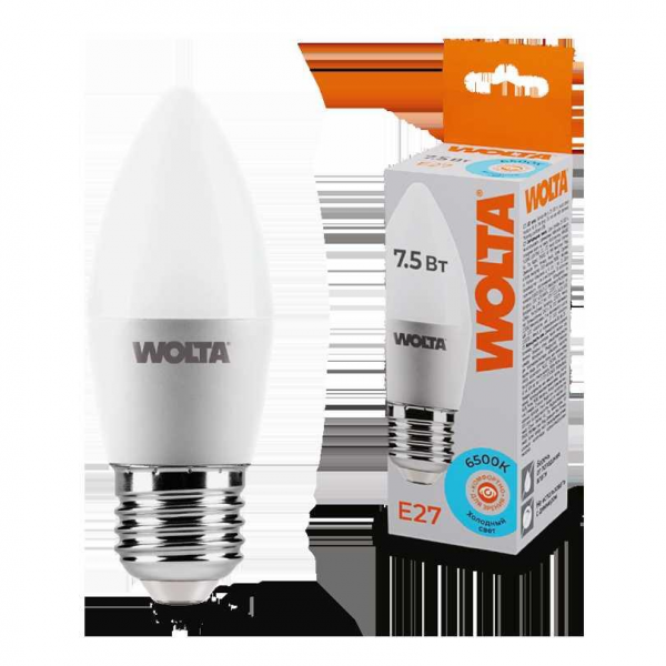 Светодиодная лампа WOLTA 25WC7.5E27 Светодиодная лампа WOLTA 25WC7.5E27