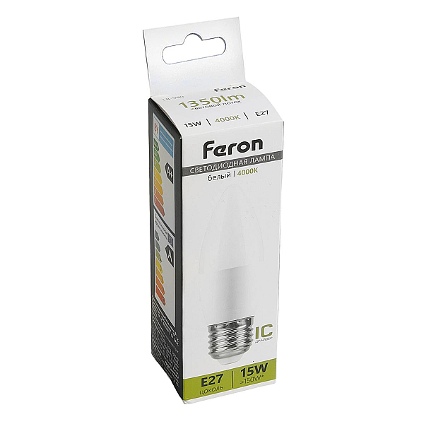 Лампа светодиодная Feron LB-980 E27 15W 4000K 52070