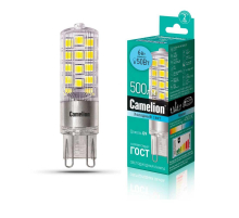Лампа светодиодная Camelion G9 6W 4500K LED6-G9-NF/845/G9 13707