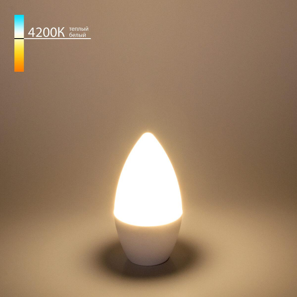 Лампа светодиодная Elektrostandard E14 6W 4200K матовая a049161 Лампа светодиодная Elektrostandard E14 6W 4200K матовая a049161