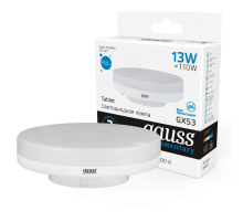 Лампа светодиодная Gauss GX53 13W 6500K матовая 83833