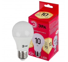 Лампа светодиодная ЭРА E27 10W 2700K матовая LED A60-10W-827-E27 R Б0049634