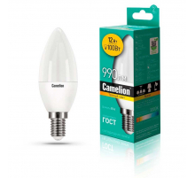 Лампа светодиодная Camelion E14 12W 3000K LED12-C35/830/E14 13687 Лампа светодиодная Camelion E14 12W 3000K LED12-C35/830/E14 13687