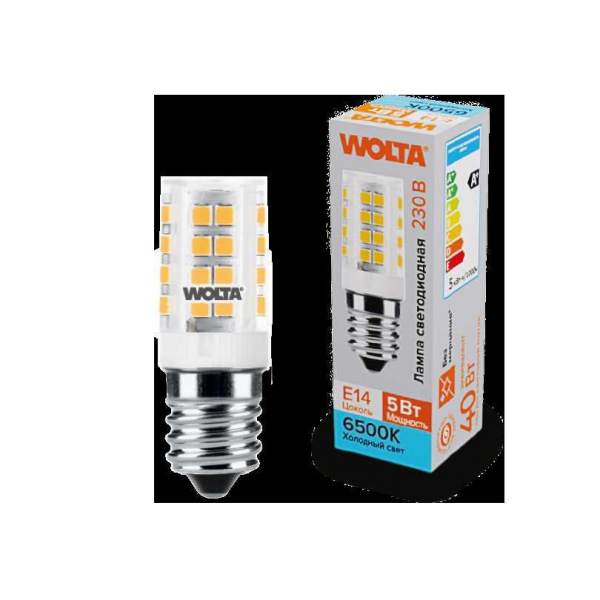 Светодиодная лампа WOLTA WSTD-JCD-5W6KE14-C Светодиодная лампа WOLTA WSTD-JCD-5W6KE14-C