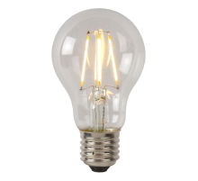 Лампа светодиодная Lucide E27 7W 2700К прозрачная 49080/07/60