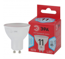 Лампа светодиодная ЭРА GU10 11W 4000K матовая LED MR16-11W-840-GU10 R Б0050693