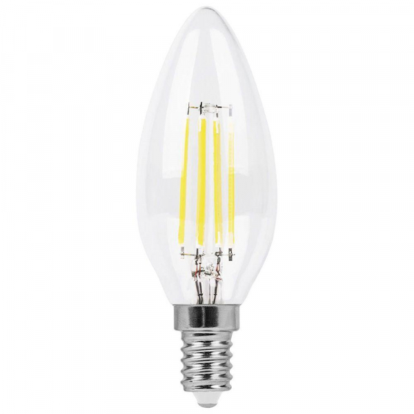 Лампа светодиодная филаментная Feron E14 11W 6400K прозрачная LB-713 38231 Лампа светодиодная филаментная Feron E14 11W 6400K прозрачная LB-713 38231