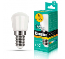 Лампа светодиодная Camelion E14 2W 3000K LED2-T26/830/E14 13153