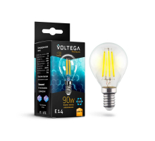 Лампа светодиодная Voltega E14 6,5W 2800K прозрачная VG10-G45E14warm9W-F 7136