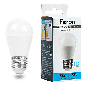 Лампа светодиодная Feron LB-990 E27 15W 6400K 52078