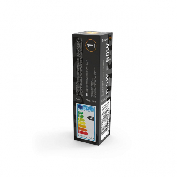 Лампа светодиодная Gauss G9 6,5W 3000К прозрачная 107309106 Лампа светодиодная Gauss G9 6,5W 3000К прозрачная 107309106
