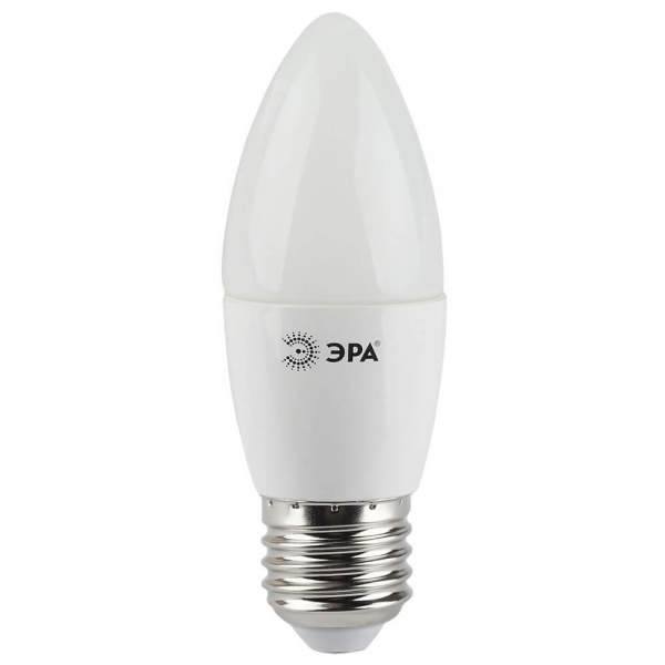 Лампа светодиодная ЭРА E27 7W 2700K матовая LED B35-7W-827-E27 Б0028479 Лампа светодиодная ЭРА E27 7W 2700K матовая LED B35-7W-827-E27 Б0028479