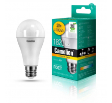 Лампа светодиодная Camelion E27 20W 3000K LED20-A65/830/E27 13164 Лампа светодиодная Camelion E27 20W 3000K LED20-A65/830/E27 13164