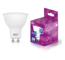 Лампа светодиодная REV PAR16 GU10 3W 4000K нейтральный белый свет рефлектор 32327 3