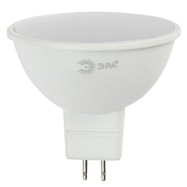 Лампа светодиодная ЭРА GU5.3 6W 6000K матовая LED MR16-6W-860-GU5.3 Б0049069 Лампа светодиодная ЭРА GU5.3 6W 6000K матовая LED MR16-6W-860-GU5.3 Б0049069