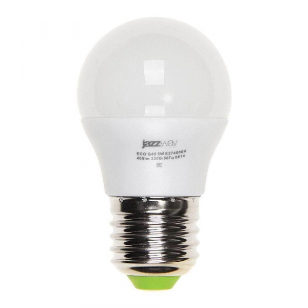 Лампа светодиодная Jazzway E27 5W 4000K матовая 1036988A Лампа светодиодная Jazzway E27 5W 4000K матовая 1036988A