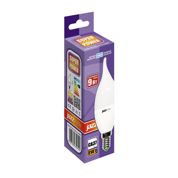 Лампа светодиодная Jazzway E14 9W 5000K матовая 2859549A Лампа светодиодная Jazzway E14 9W 5000K матовая 2859549A