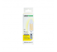 Светодиодная лампа LEDS POWER Filament C35 E14 6Вт 3000К 007076