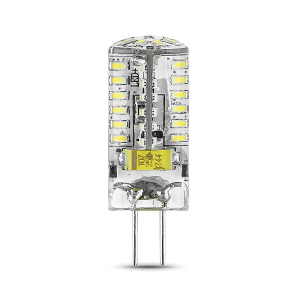 Лампа светодиодная Gauss G4 3W 4100K прозрачная 207707203 Лампа светодиодная Gauss G4 3W 4100K прозрачная 207707203